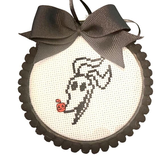 Nightmare Before Christmas Cross Stitch Ornaments Embroidery Set Of 4 - Picture 2 of 6